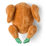 Christmas Turkey Plush Squeaky Dog Toy – Soft Holiday Pet Toy