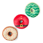 Plush Donut Squeaky Dog Toy – Soft & Fun Chew Toy for Pets